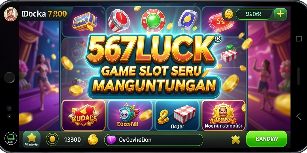 Screenshot gameplay 567LUCK yang menampilkan mesin slot aksi.
