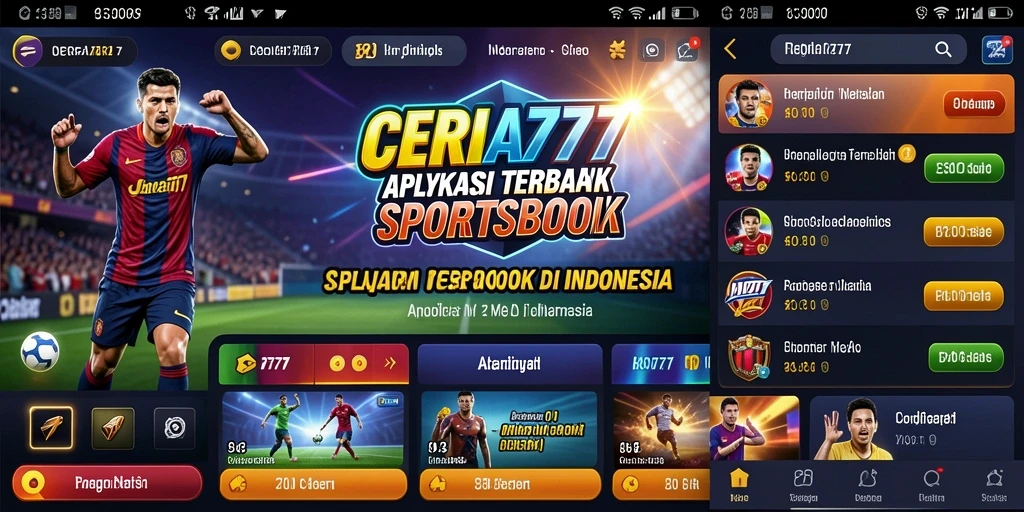 Tangkapan layar CERIA777 menampilkan antarmuka taruhan olahraga yang menarik.