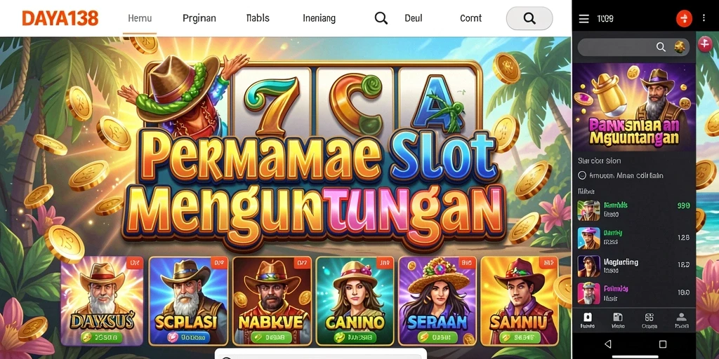 Tampilan gameplay menyenangkan dari DAYA138 dengan berbagai tema slot.