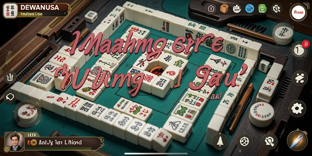 Tangkapan layar utama DEWANUSA menunjukkan gameplay Mahjong yang menarik dan menantang.