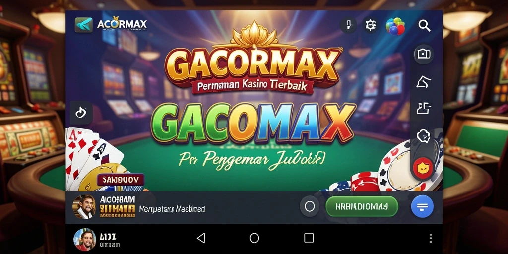 Screenshot menunjukkan gameplay memukau dari GACORMAX.