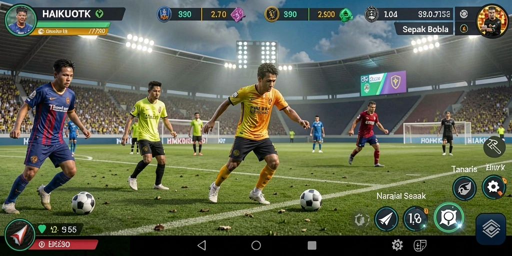 Tampilan gameplay HAIKUOTK yang mendebarkan dan penuh aksi.
