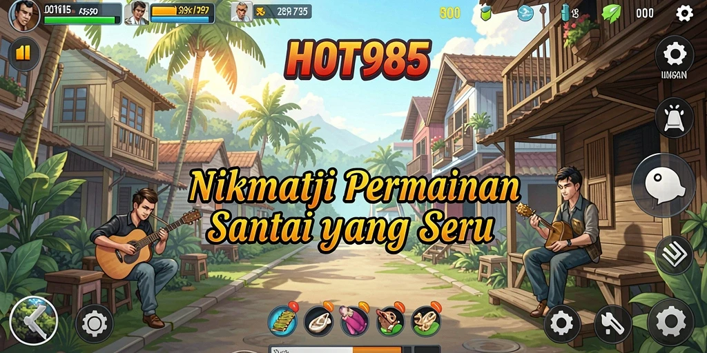 Tampilan menarik dari gameplay santai di HOT985.