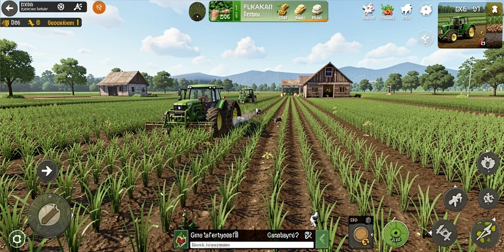Tampilan gameplay seru dalam <strong>IDX66</strong> dengan aktivitas bertani yang menyenangkan.