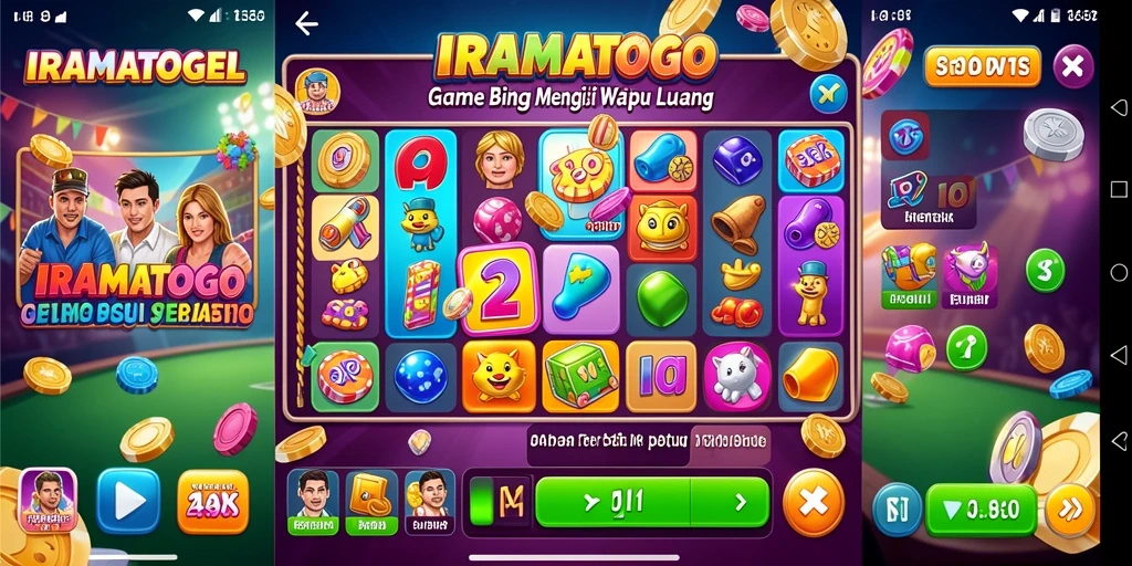 Screenshot gameplay IRAMATOGEL menampilkan suasana seru permainan Bingo.
