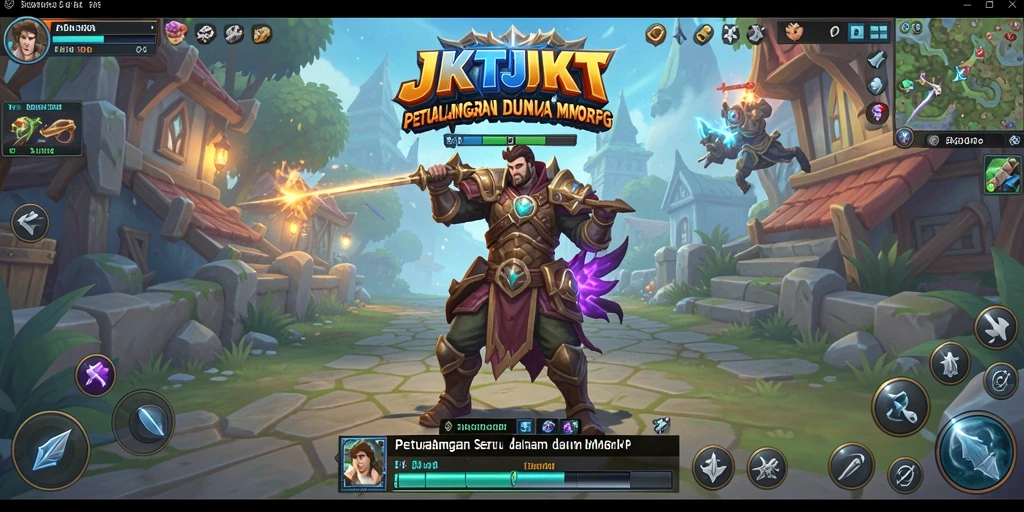 Tangkapan layar gameplay JKTJKT yang menampilkan aksi seru dalam dunia MMORPG.
