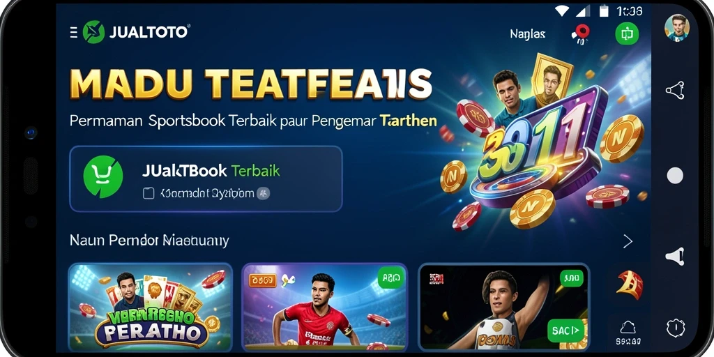Tampilan menarik dari gameplay taruhan Sportsbook JUALTOTO.