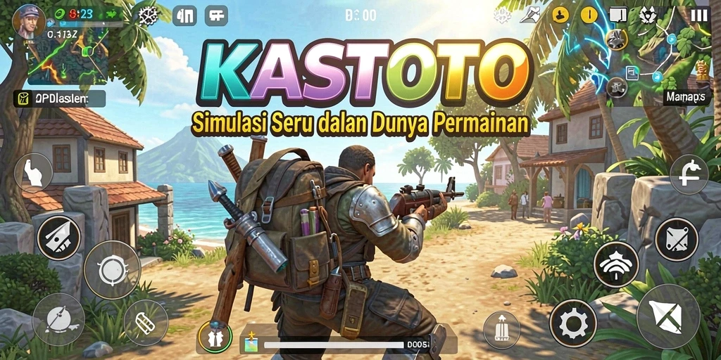 Tampilan gameplay KASTOTO yang menarik dan interaktif.