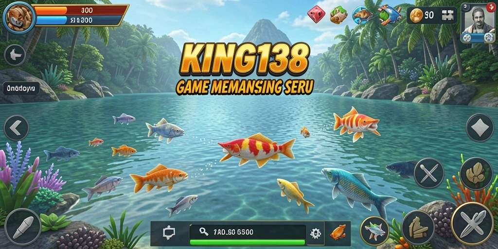 Tampilan gameplay KING138 yang menantang dan menyenangkan saat memancing.