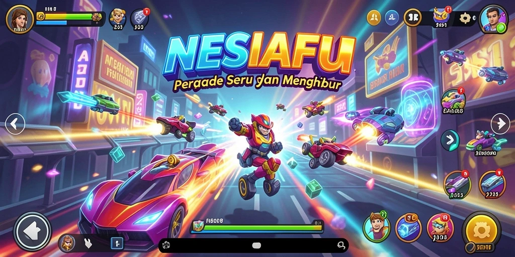 Tangkapan layar NESIAFUN menampilkan aksi seru gameplay Arcade.