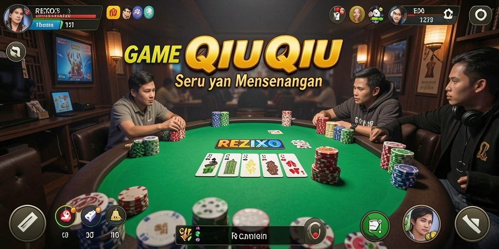 Tampilan gameplay seru dari REZIXO yang menarik minat pemain QiuQiu.