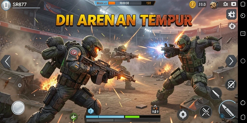 Tampilan pertarungan epik dalam SR877 dengan aksi yang mendebarkan.