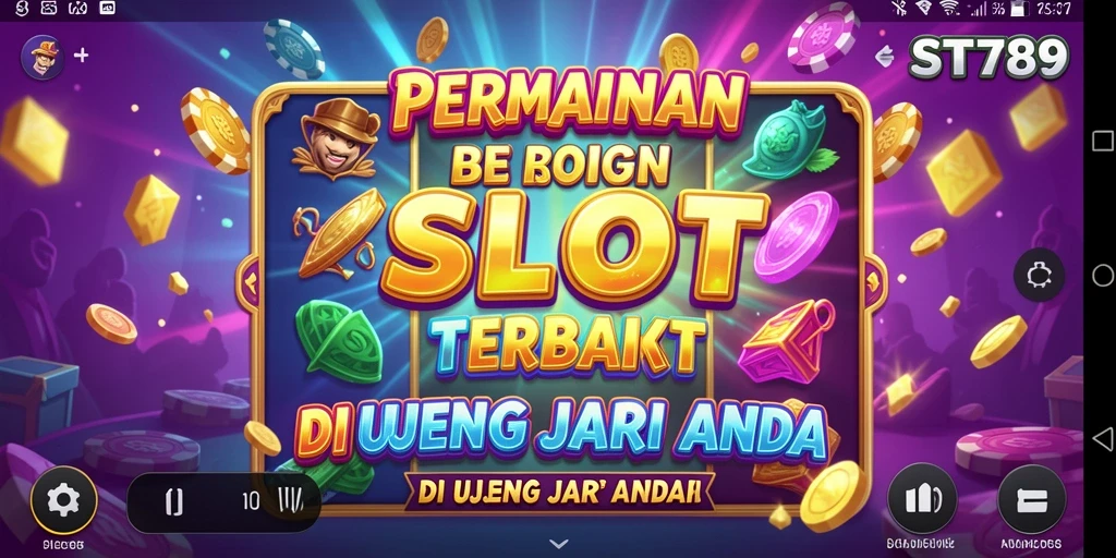 Screenshot ST789 menampilkan gameplay slot yang mendebarkan dan penuh warna.