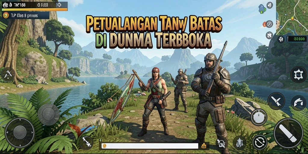 Screenshot gameplay TKP188 dengan dunia terbuka yang menakjubkan.